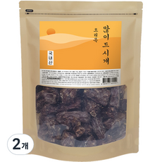 바이케이알 많이드시개 대용량 수제 간식, 오리목절단, 400g, 2개