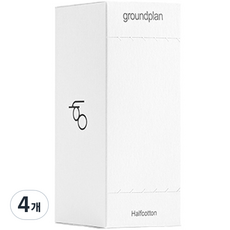 groundplan 半棉化妝棉, 4個, 120入