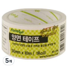 폼텍 양면 테이프 50mm x 10m BS-334, 5개