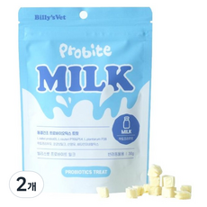 빌리스벳 반려동물 프로바이트 밀크, 30g, 2개, 밀크맛