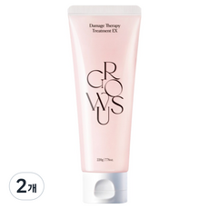 그로우어스 데미지 테라피 트리트먼트 EX 듀로즈, 220g, 2개