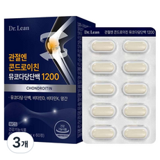 닥터린 관절엔 콘드로이친 뮤코다당단백 1200, 60정, 3개