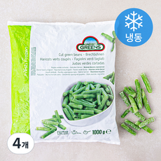 그린스 그린빈 컷 (냉동), 1kg, 4개