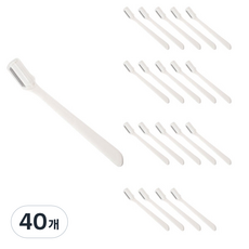 灰色摩登安全修眉刀, 白色, 40個