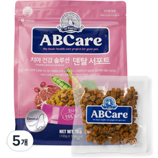 에이비씨케어 전연령 강아지 덴탈 서포트 소프트사료, 5개, 1kg