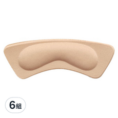防磨腳跟貼 10 x 3.2cm 彎月膚色, 12副, 6組