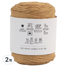 brandyarn 時下流行棉繩編織線 200g, 2個, 06 稻草色