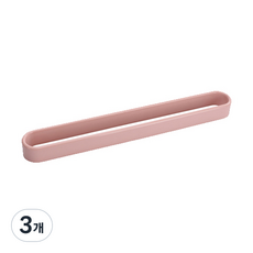 현관 정리 신발 슬리퍼 거치대 슈즈렉 꽂이, 3개, 핑크