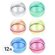 Bfancy 可重複使用矽膠磁鐵水球, 12個, 混色