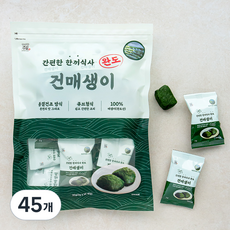 주일 간편한 한끼식사 완도 건매생이, 2g, 45개