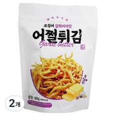 Eojjeortikim 魷魚蒜奶油口味, 2個, 80g