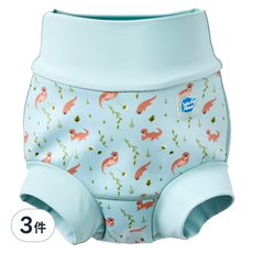 Splash About Happy Nappy Duo 銀離子3D雙層游泳尿布褲 頑皮水獺, XXL, 3件