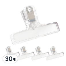 동아피엠에스 투명스토퍼 클립형, 30개, 1개입, 2 x 10 cm