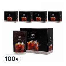 카페베네 커피파우치 블랙, 190ml, 100개