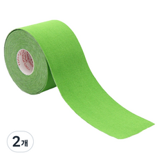 케이앤제이굿즈 탄성 근육테이프 그린 5cm x 5m, 2개, 1개입