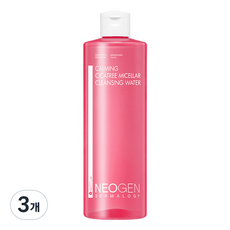 네오젠 카밍 시카트리 미셀라 클렌징 워터, 400ml, 3개