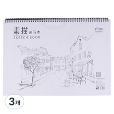 탑피아 간편한 스케치북, A3, 3개, 35매