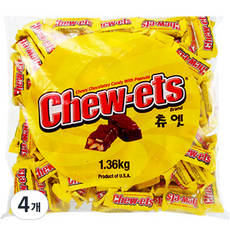Chew Ets 迷你巧克力棒, 1.36kg, 4個