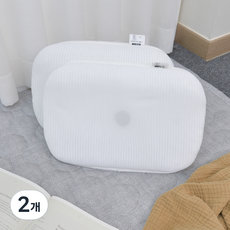 Magic Bed 可整顆水洗機能性網眼甜甜圈透氣枕頭, 白色, 2個