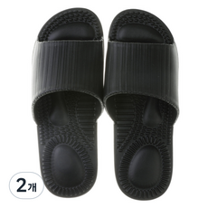 Bonitory 氣墊足部按摩指壓拖鞋 265, 黑色, 2個