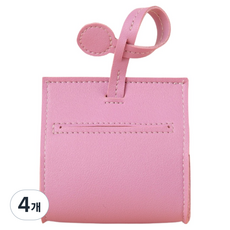 바이데 강아지 깔끔한 편한 풉백파우치, 핑크, 4개, 1개입