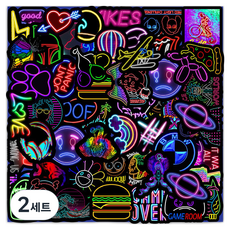 TODAY LIVING 大容量高級霓虹防水貼紙50款組, 2, 2套