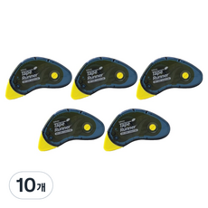 바르네 테이프러너 대용량 풀테이프 BGT-0585 8.4mm x 15m, 옐로우, 10개