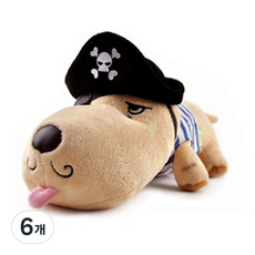URBAN CAR 汽車海盜狗狗玩偶, 1入, 6個