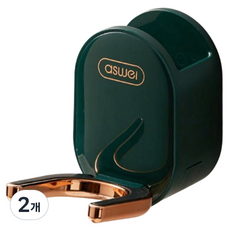 居家女王 免打孔理線吹風機支架, 2個, 綠色