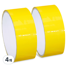 AtelRhyme Vivid 膠帶球製作 氣球色矽膠膠帶 4.8cm, 黃色, 4個