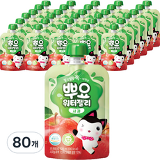 팔도 뿌요 워터젤리 사과, 120ml, 80개