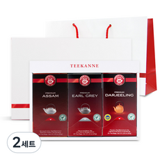 티칸네 홍차 3종 선물세트, 얼그레이 20p + 아쌈 20p + 다즐링 20p, 2세트