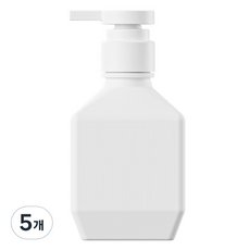 뉴앤룩 폴리 샴푸 바디워시 리필용기 280ml, 화이트, 5개