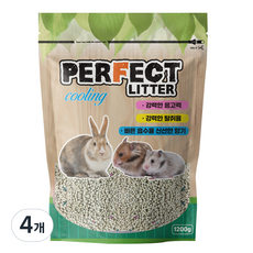 퍼팩트 리터 소동물용 모래, 1.2kg, 4개