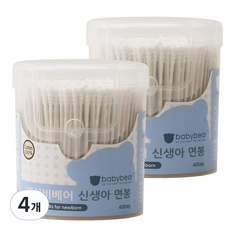 babybear 新生兒棉花棒, 4個, 400入