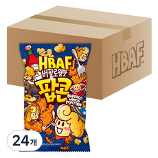 바프 버팔로윙맛 팝콘, 80g, 24개