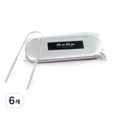 스테인레스 혀 클리너, 6개