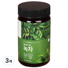 한바른식품연구소 녹차분말, 3개, 200g
