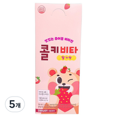 대원제약 콜키 비타 딸기맛 츄어블 150g, 5개, 100정