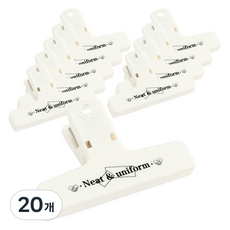 마켓감성 정직한 레트로 집게 아이보리, 20개, 1개입