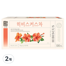 녹차원 히비스커스 허브차, 1g, 100개입, 2개
