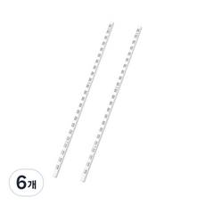 歐比爾 25孔距 雙槽軌道立柱, 6個