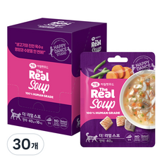 하림펫푸드 전연령 더리얼 캣 스프, 명태, 40g, 30개