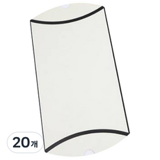 라이크스 반달상자 고급형 제품 포장박스 소형 260 x 150 x 40 mm, 화이트, 20개