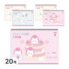 펜피아 3000 초등 여아용 스케치북, 18매, 345 x 250 mm, 20개