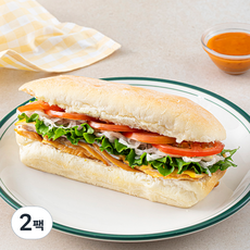 조르니키친 핫치킨 치아바타 샌드위치, 240g, 2팩