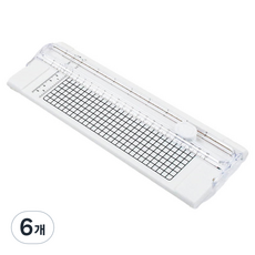 온업 컬러 종이 커터, 화이트, 6개