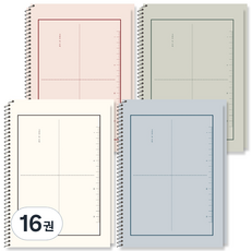 POPO FANCY 簡約四格數學練習抗菌筆記本, 16本, 混合
