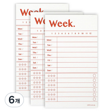 PAPERIAN List to Live By 便條紙, 80入, 週, 6個