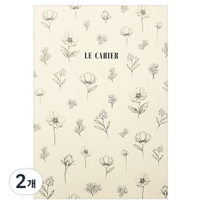 O CHECK DESIGN GRAPHICS LE CAHIER M筆記本, 花霜, 2個